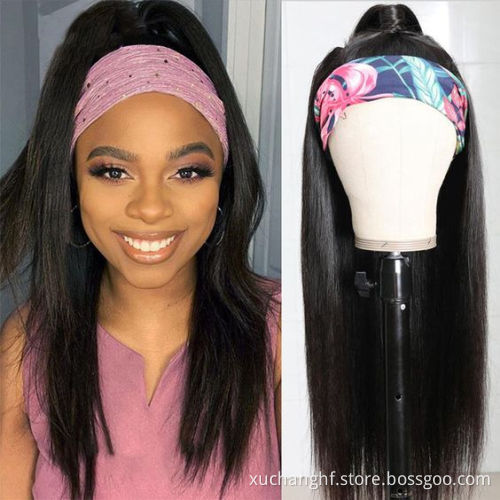Wholesale Headband Wig Human Hair For Black Women,Remy Human Hair Headband Wig,Headband Kinky Ponytail Human Hair Wig